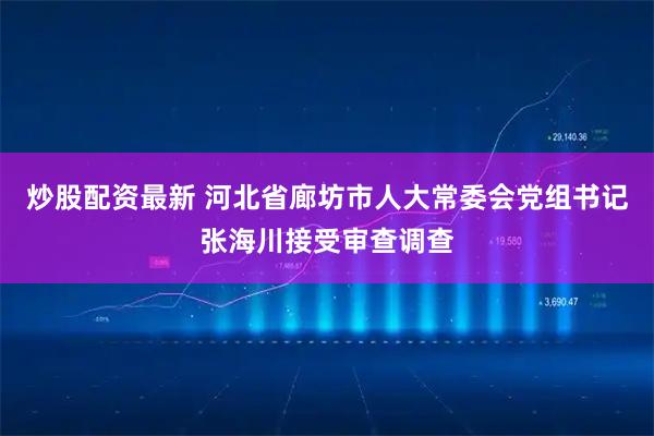炒股配资最新 河北省廊坊市人大常委会党组书记张海川接受审查调查